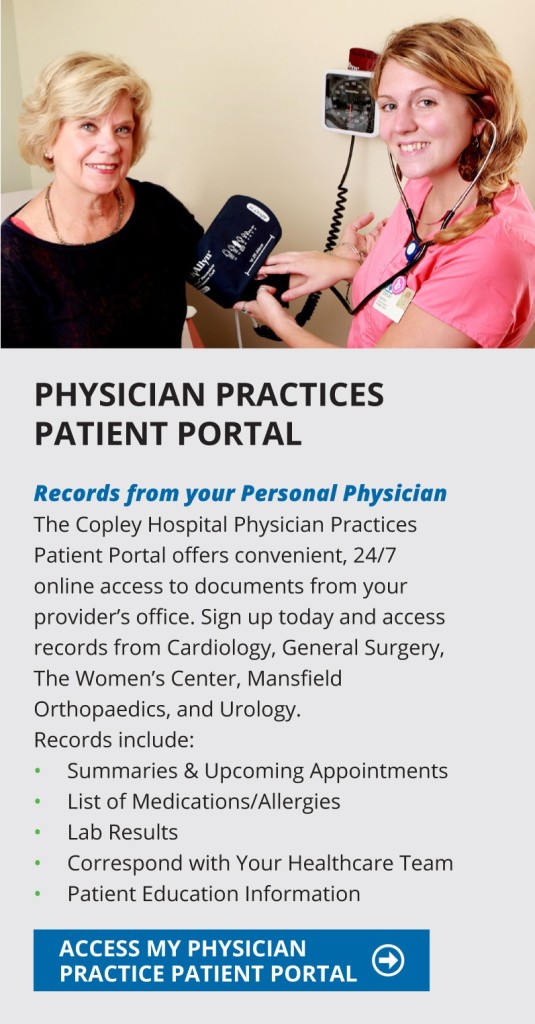 Copley Physician Practice Portal