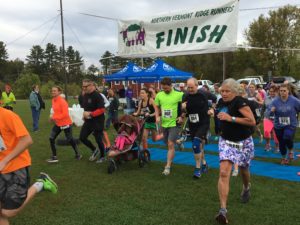 Start line of Copley 5K