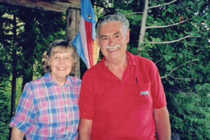 Beverly and Bill DeLaney in Craftsbury, Vermont